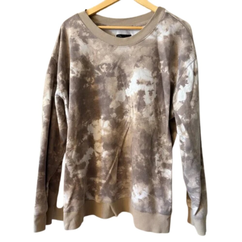 Original Use Tie Dye Camo Sweatshirt XL Earth Tone Crewneck